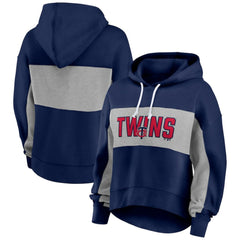 Minnesota Twins Fanatics Women's Filled Stat Sheet Pullover Hoodie Clearance