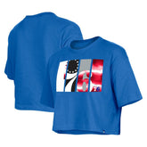 New Era - Philadelphia 76ers Women's Cropped T-Shirt - Royal