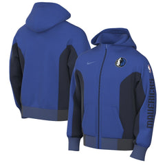 Nike - Dallas Mavericks 2023/24 Authentic Showtime Full-Zip Hoodie - Blue
