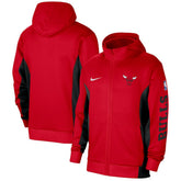 Nike - Chicago Bulls 2023/24 Authentic Showtime Full-Zip Hoodie - Red