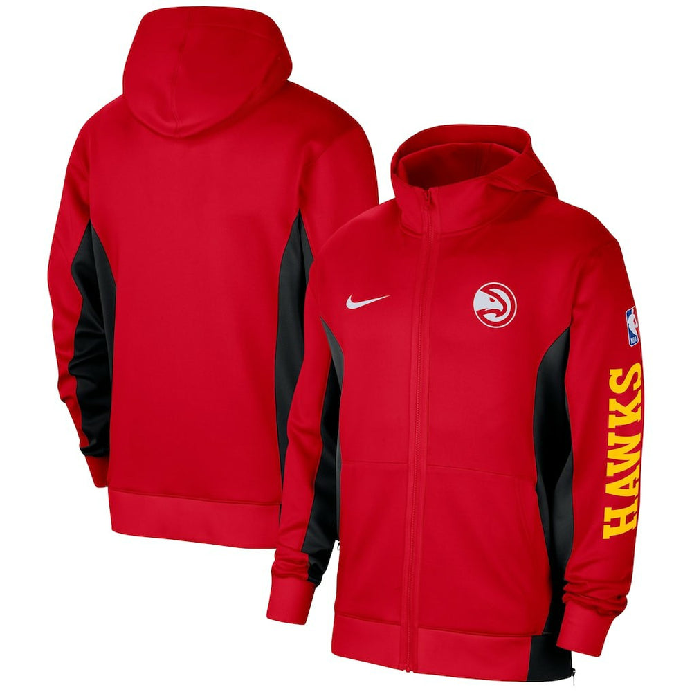 Nike - Atlanta Hawks 2023/24 Authentic Showtime Full-Zip Hoodie - Red