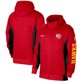 Nike - Atlanta Hawks 2023/24 Authentic Showtime Full-Zip Hoodie - Red