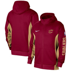 Nike - Cleveland Cavaliers 2023/24 Authentic Showtime Full-Zip Hoodie - Wine