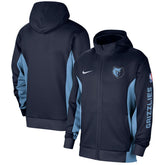 Nike - Memphis Grizzlies 2023/24 Authentic Showtime Full-Zip Hoodie - Navy