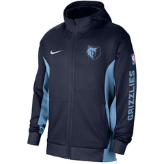 Nike - Memphis Grizzlies 2023/24 Authentic Showtime Full-Zip Hoodie - Navy