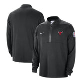 Nike - Chicago Bulls Authentic Performance Half-Zip Jacket - Black