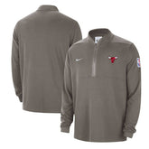 Nike - Chicago Bulls Authentic Performance Half-Zip Jacket - Olive