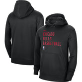 Nike - Chicago Bulls Unisex 2023/24 Performance Spotlight On-Court Practice Pullover Hoodie - Black