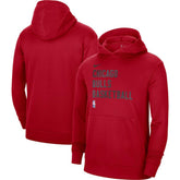Nike - Chicago Bulls Unisex 2023/24 Performance Spotlight On-Court Practice Pullover Hoodie - Red