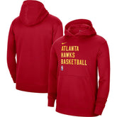 Nike - Atlanta Hawks Unisex 2023/24 Performance Spotlight On-Court Practice Pullover Hoodie - Red