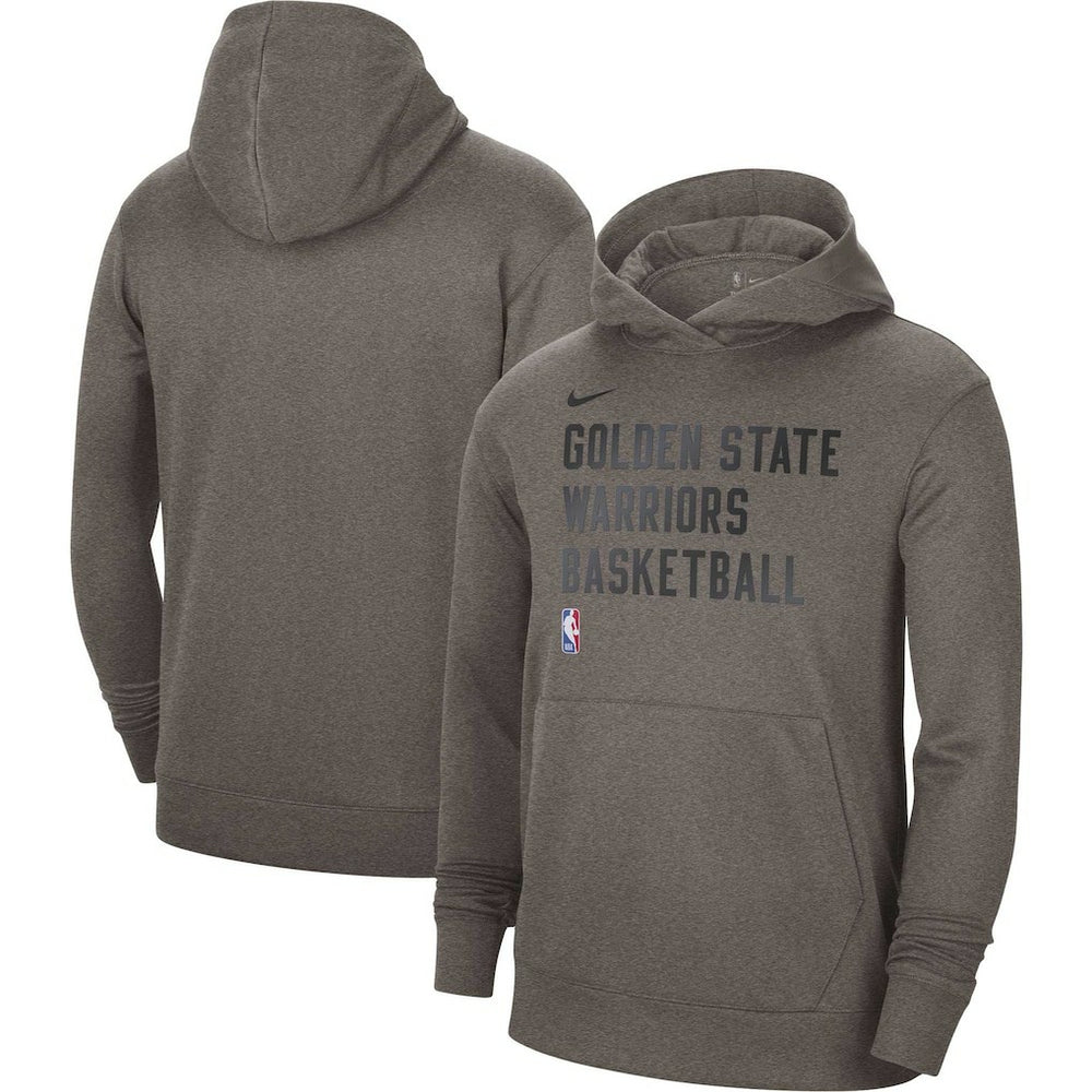 Nike - Golden State Warriors Unisex 2023/24 Performance Spotlight On-Court Practice Pullover Hoodie - Olive
