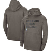 Nike - Golden State Warriors Unisex 2023/24 Performance Spotlight On-Court Practice Pullover Hoodie - Olive