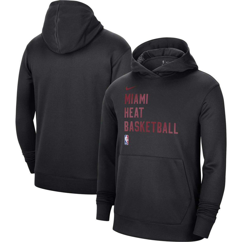 Nike - Miami Heat Unisex 2023/24 Performance Spotlight On-Court Practice Pullover Hoodie - Black