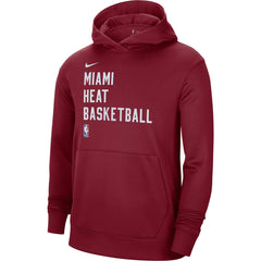 Nike - Miami Heat Unisex 2023/24 Performance Spotlight On-Court Practice Pullover Hoodie - Red