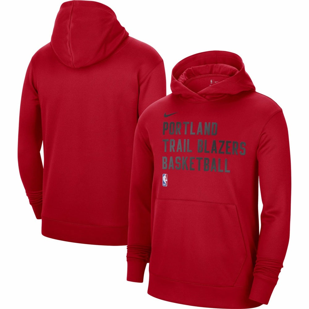 Nike - Portland Trail Blazers Unisex 2023/24 Performance Spotlight On-Court Practice Pullover Hoodie - Red