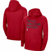 Nike - Portland Trail Blazers Unisex 2023/24 Performance Spotlight On-Court Practice Pullover Hoodie - Red