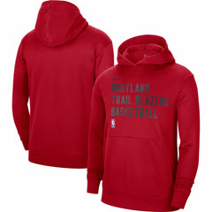 Nike - Portland Trail Blazers Unisex 2023/24 Performance Spotlight On-Court Practice Pullover Hoodie - Red