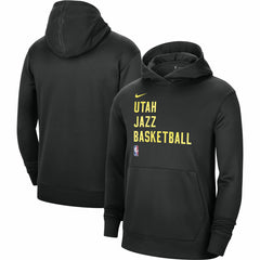 Nike - Utah Jazz Unisex 2023/24 Performance Spotlight On-Court Practice Pullover Hoodie - Black