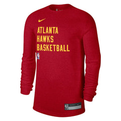 Nike - Atlanta Hawks Unisex 2023/24 Legend On-Court Practice Long Sleeve T-Shirt - Red