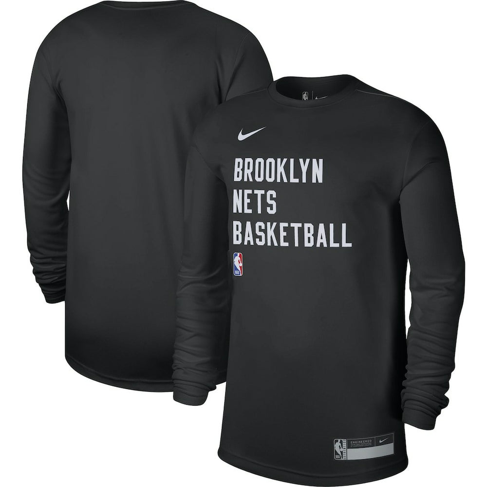 Nike - Brooklyn Nets Unisex 2023/24 Legend On-Court Practice Long Sleeve T-Shirt - Black