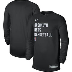 Nike - Brooklyn Nets Unisex 2023/24 Legend On-Court Practice Long Sleeve T-Shirt - Black