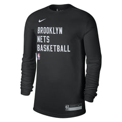 Nike - Brooklyn Nets Unisex 2023/24 Legend On-Court Practice Long Sleeve T-Shirt - Black