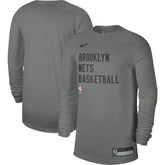 Nike - Brooklyn Nets Unisex 2023/24 Legend On-Court Practice Long Sleeve T-Shirt - Heather Gray