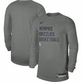 Nike - Memphis Grizzlies Unisex 2023/24 Legend On-Court Practice Long Sleeve T-Shirt - Heather Gray