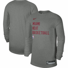 Nike - Miami Heat Unisex 2023/24 Legend On-Court Practice Long Sleeve T-Shirt - Heather Gray