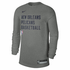 Nike - New Orleans Pelicans Unisex 2023/24 Legend On-Court Practice Long Sleeve T-Shirt - Heather Gray
