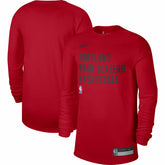Nike - Portland Trail Blazers Unisex 2023/24 Legend On-Court Practice Long Sleeve T-Shirt - Red