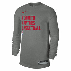 Nike - Toronto Raptors Unisex 2023/24 Legend On-Court Practice Long Sleeve T-Shirt - Heather Gray
