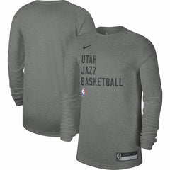Nike - Utah Jazz Unisex 2023/24 Legend On-Court Practice Long Sleeve T-Shirt - Heather Gray