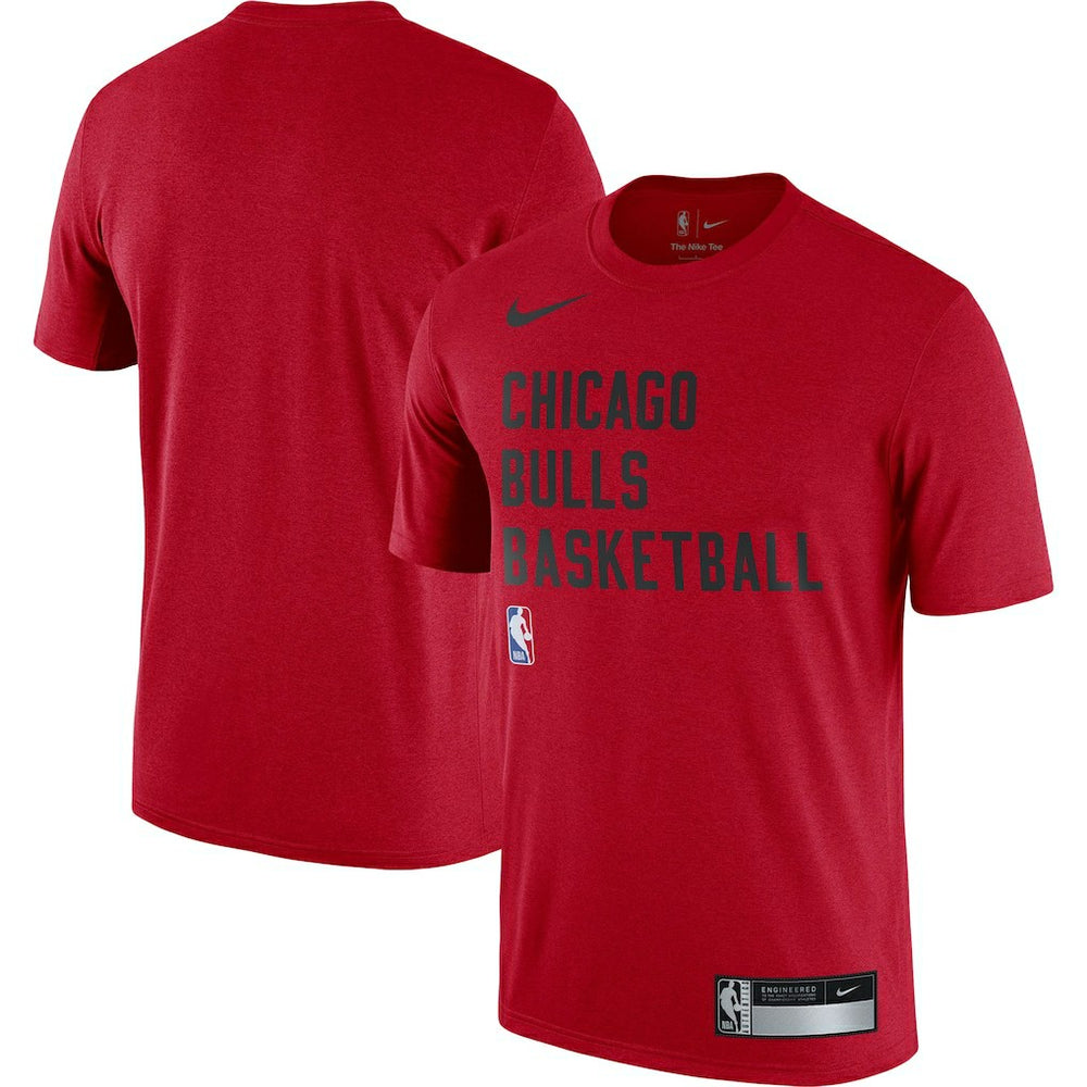 Nike - Chicago Bulls 2023/24 Sideline Legend Performance Practice T-Shirt - Red