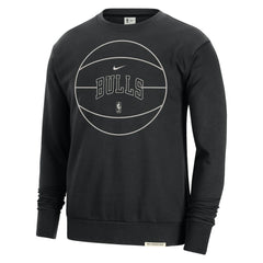 Nike - Chicago Bulls 2023/24 Authentic Standard Issue Travel Performance Pullover Sweatshirt - Black