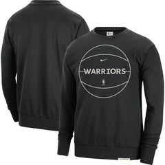 Nike - Golden State Warriors 2023/24 Authentic Standard Issue Travel Performance Pullover Sweatshirt - Black
