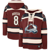 Cale Makar Colorado Avalanche - '47 Player Name & Number Lacer Pullover Hoodie Burgundy