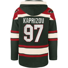 Kirill Kaprizov Minnesota Wild - '47 Player Name & Number Lacer Pullover Hoodie Green