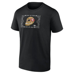 San Francisco 49ers Sugar Skull T-Shirt Black - NFL