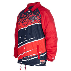 New Era USMNT 5th & Ocean by New Era Throwback Coaches Raglan Full-Snap Jacket - Navy