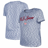 New Era USWNT 5th & Ocean by New Era Women's Active Space Dye Jerseys T-Shirts - Navy