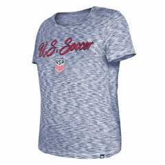 New Era USWNT 5th & Ocean by New Era Women's Active Space Dye Jerseys T-Shirts - Navy