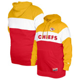 Kansas City Chiefs New Era Big & Tall Current Colorblock Pullover Hoodie Red - NFL