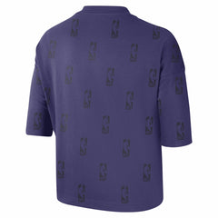 Nike - Phoenix Suns Women's Allover NBA Logo Boxy T-Shirt - Purple