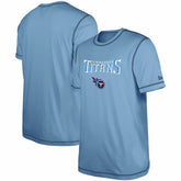 Tennessee Titans New Era Third Down Puff Print T-Shirt Light Blue - NFL