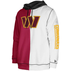 Washington Commanders New Era Third Down Split Raglan Pullover Hoodie Burgundy/White - NFL