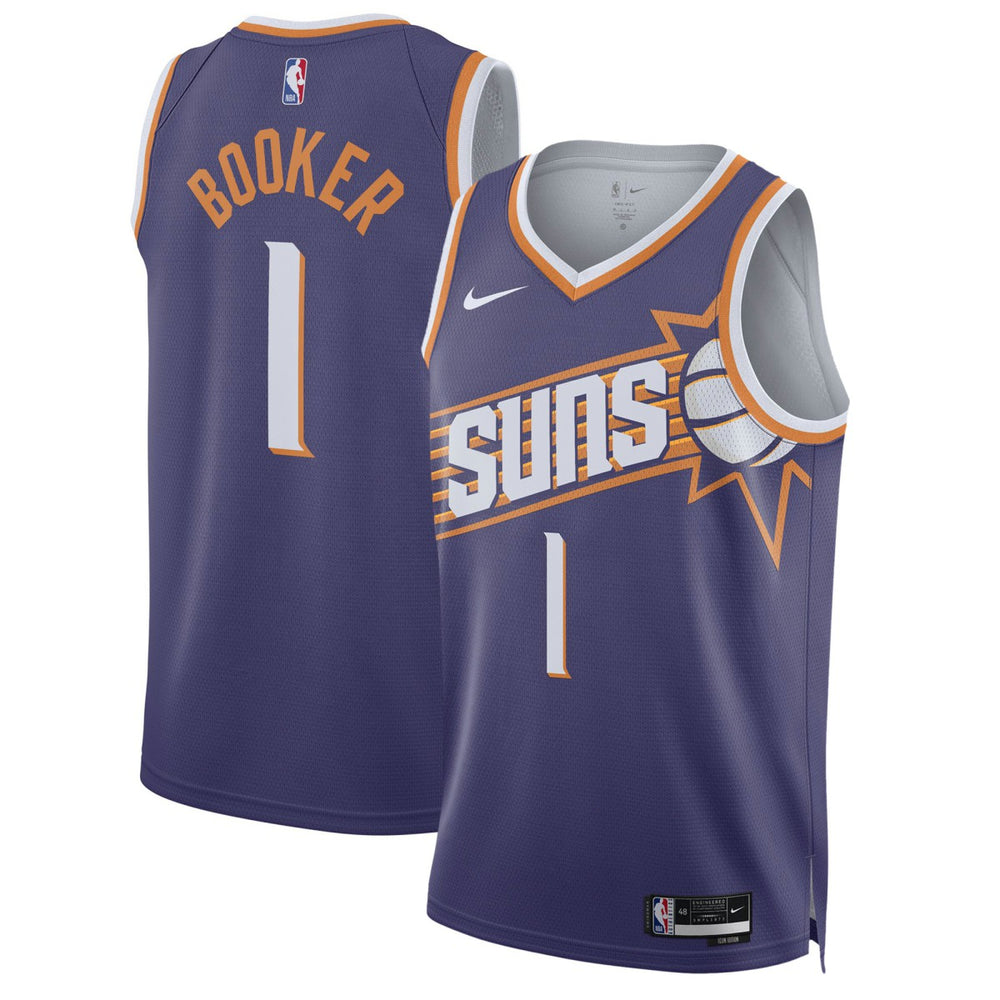 Nike - Devin Booker Phoenix Suns Unisex Swingman Jersey - Icon Edition - Purple