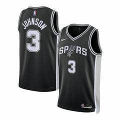 Nike - Keldon Johnson San Antonio Spurs Unisex Swingman Jersey - Icon Edition - Black