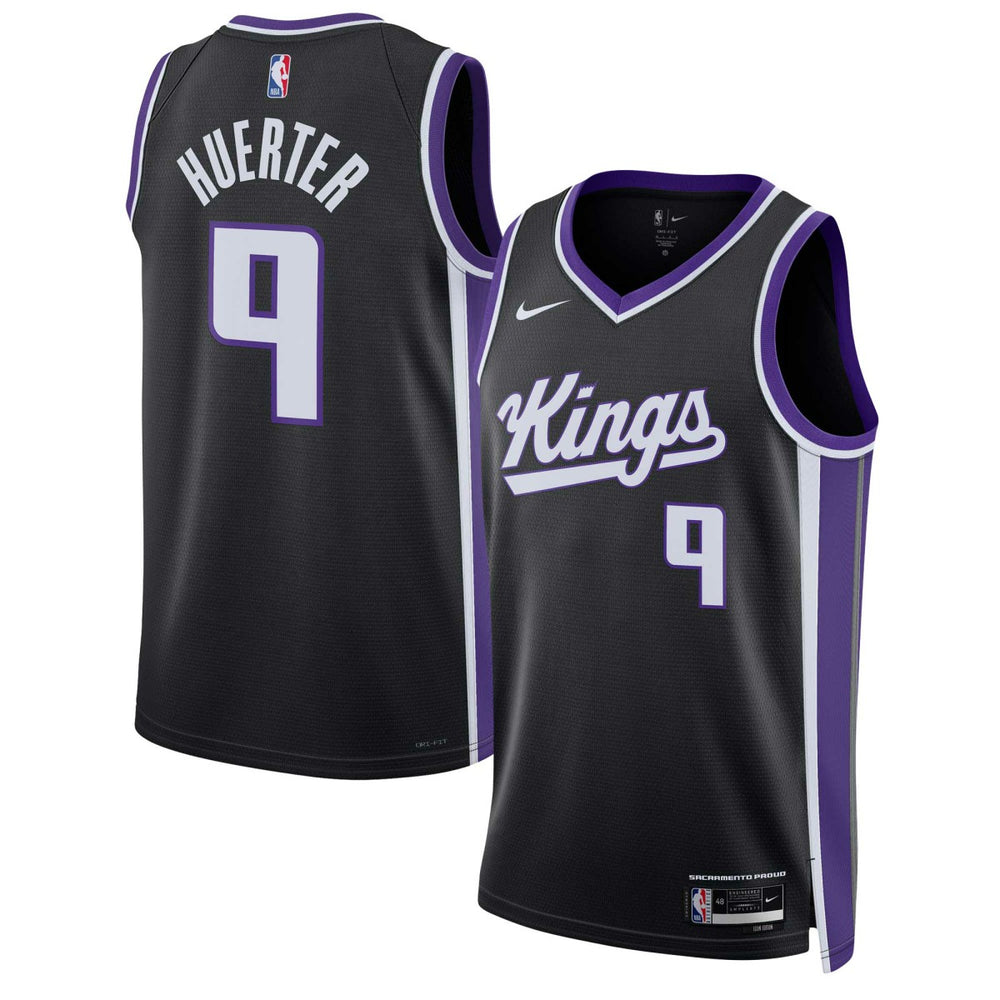 Nike - Kevin Huerter Sacramento Kings Unisex Swingman Jersey - Icon Edition - Black