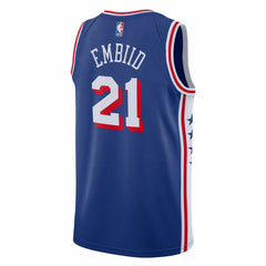 Nike - Joel Embiid Philadelphia 76ers Unisex Swingman Jersey - Icon Edition - Royal